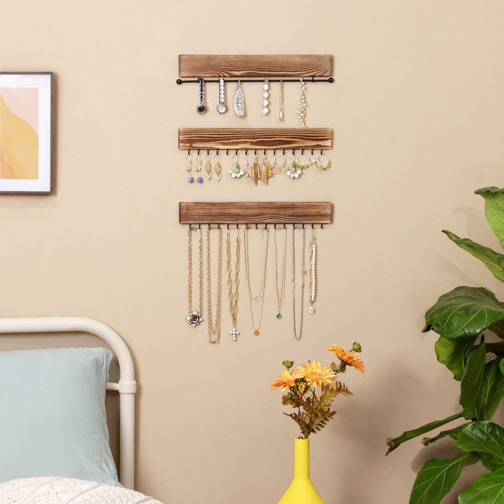 Juego de 3 estanterías de joyas de pared - Imagen 3