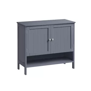 Armario Zapatero de 3 Niveles 35 x 80 x 70 cm Gris Pizarra