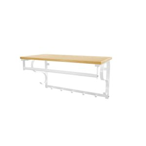 Perchero de pared con estante, estilo industrial