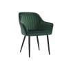 Silla de comedor tapizada con reposabrazos