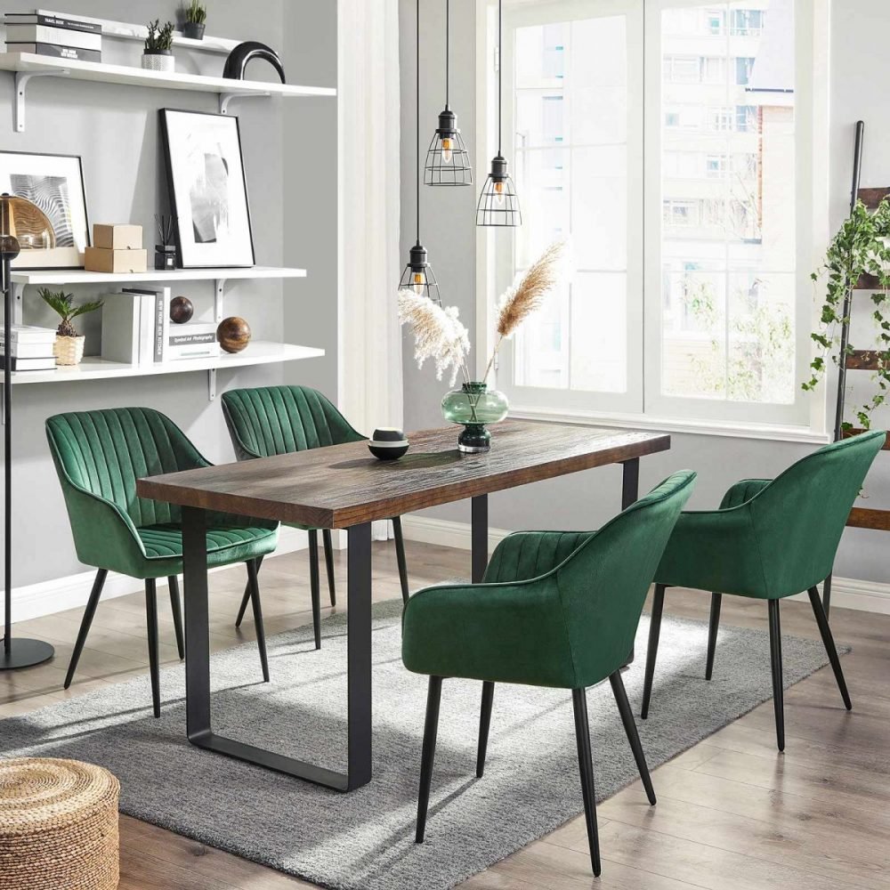 Silla de comedor tapizada con reposabrazos - Imagen 2