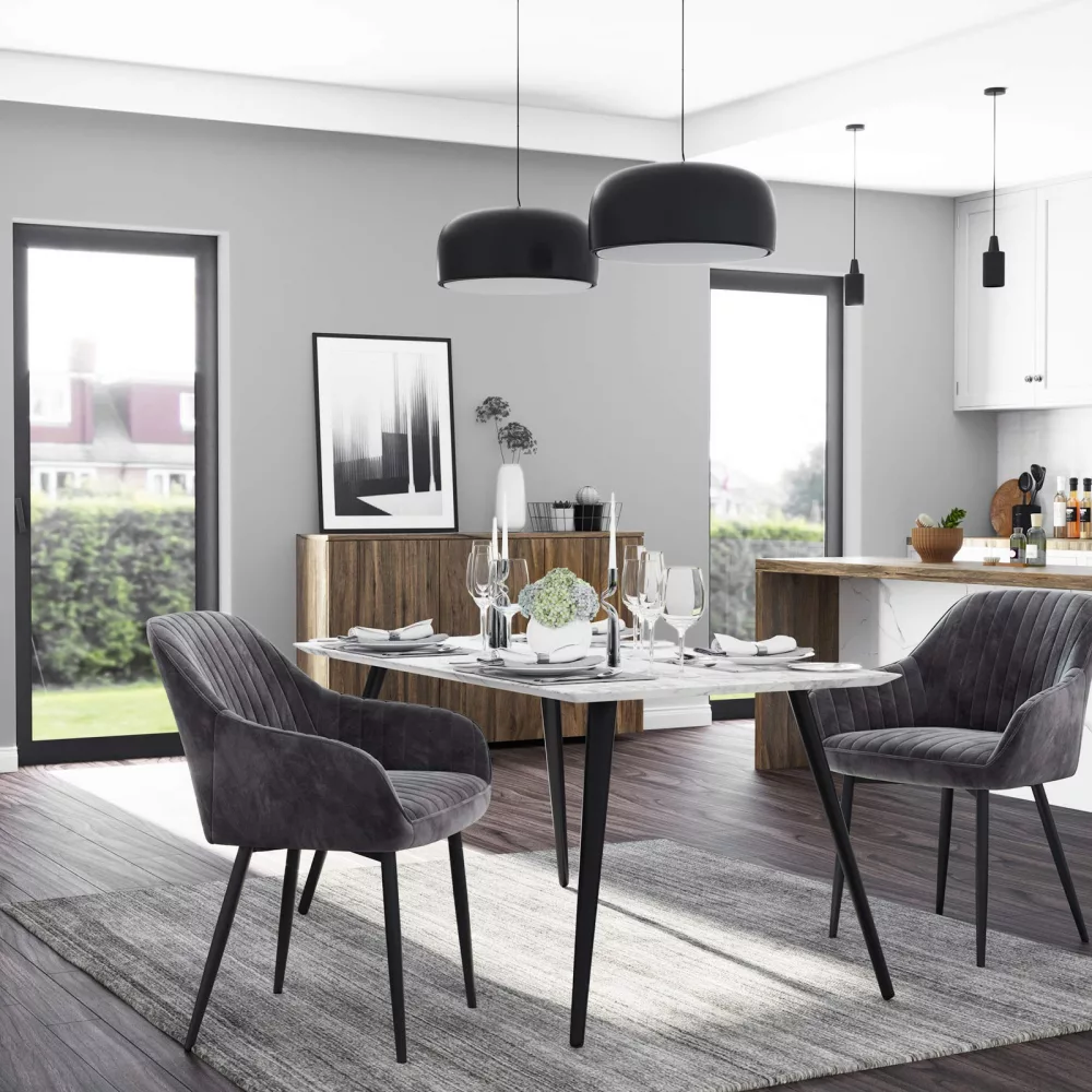 Silla de Comedor Gris - Imagen 4