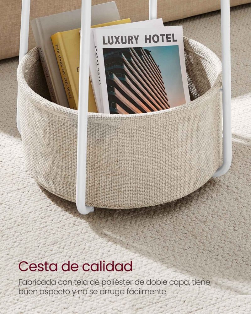 Mesa lateral redonda con tomas de corriente - Imagen 5