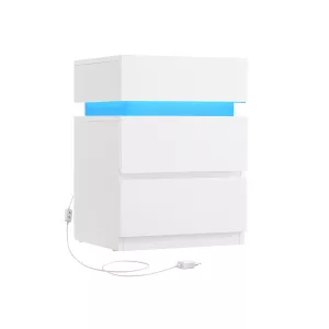 Mesita de Noche Blanco