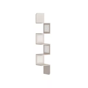 Estantería de Esquina de 5 Niveles Beige Avena