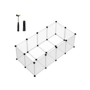 Valla para animales pequeños jaula modular transparente