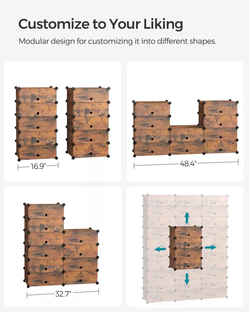 Zapatero Modular con 10 Compartimentos - Imagen 5