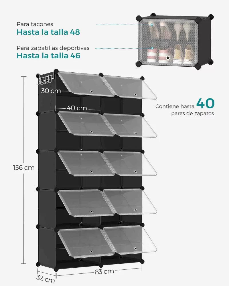 Mueble Zapatero Plástico - Imagen 6