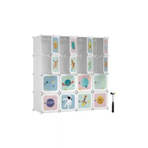 Estantería Modular 123x41x123 cm Blanco