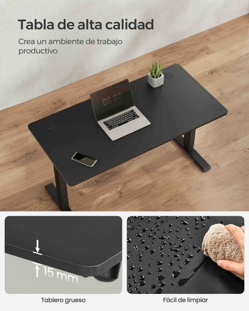 Escritorio eléctrico regulable en altura 60x120 cm - Imagen 3