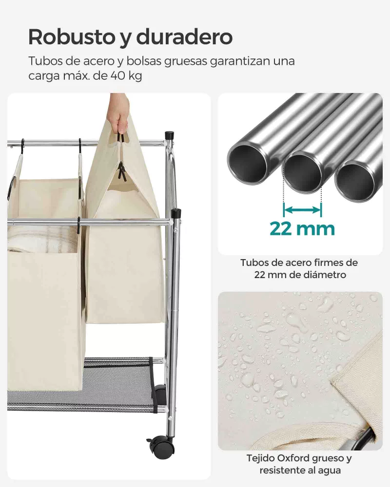 Cesto para la Colada Bolsas Extraíbles - Imagen 5