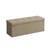 Banco Almacenaje Plegable 38 x 110 x 38 Marrón Camello