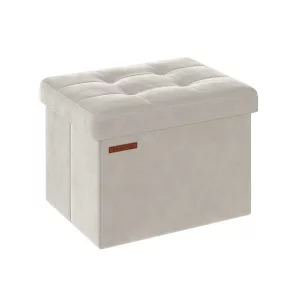 Banco Almacenaje 31 x 41 x 31 cm Blanco Crema