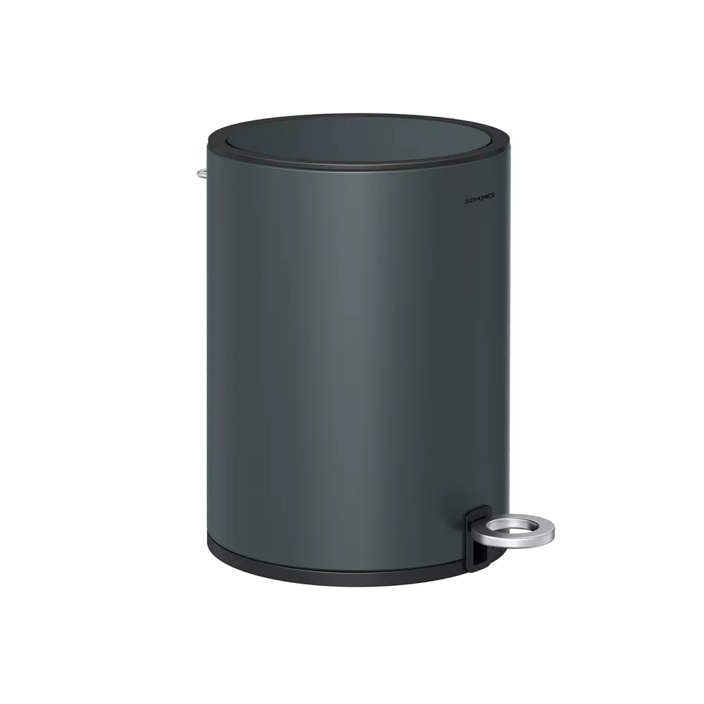 Cubo de basura para cosméticos 3 litros gris verdoso