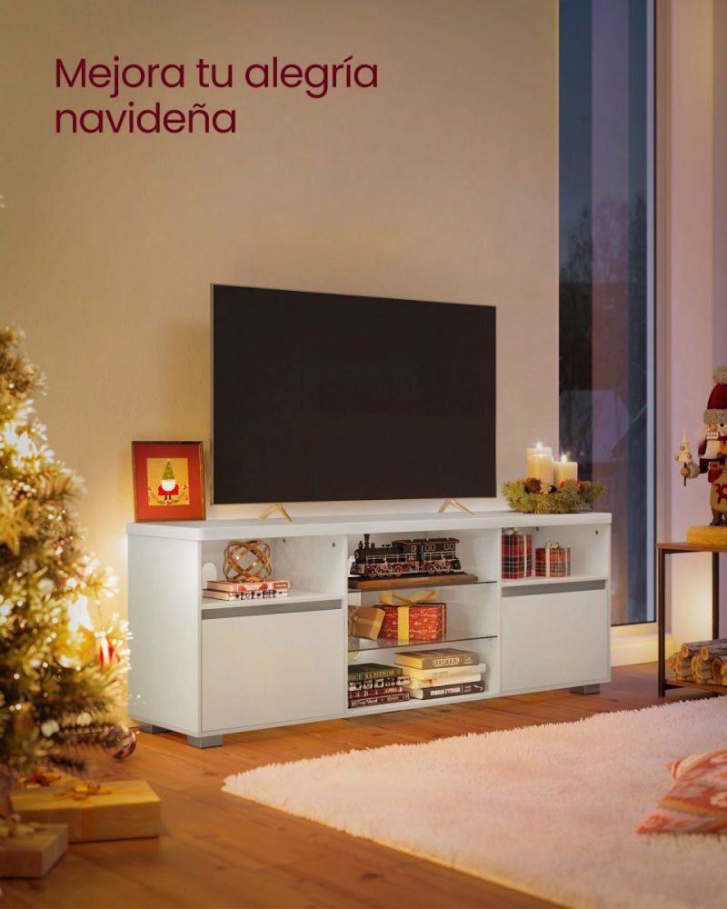 Mesa de tv moderna para televisión hasta 70 pulgadas - Imagen 2