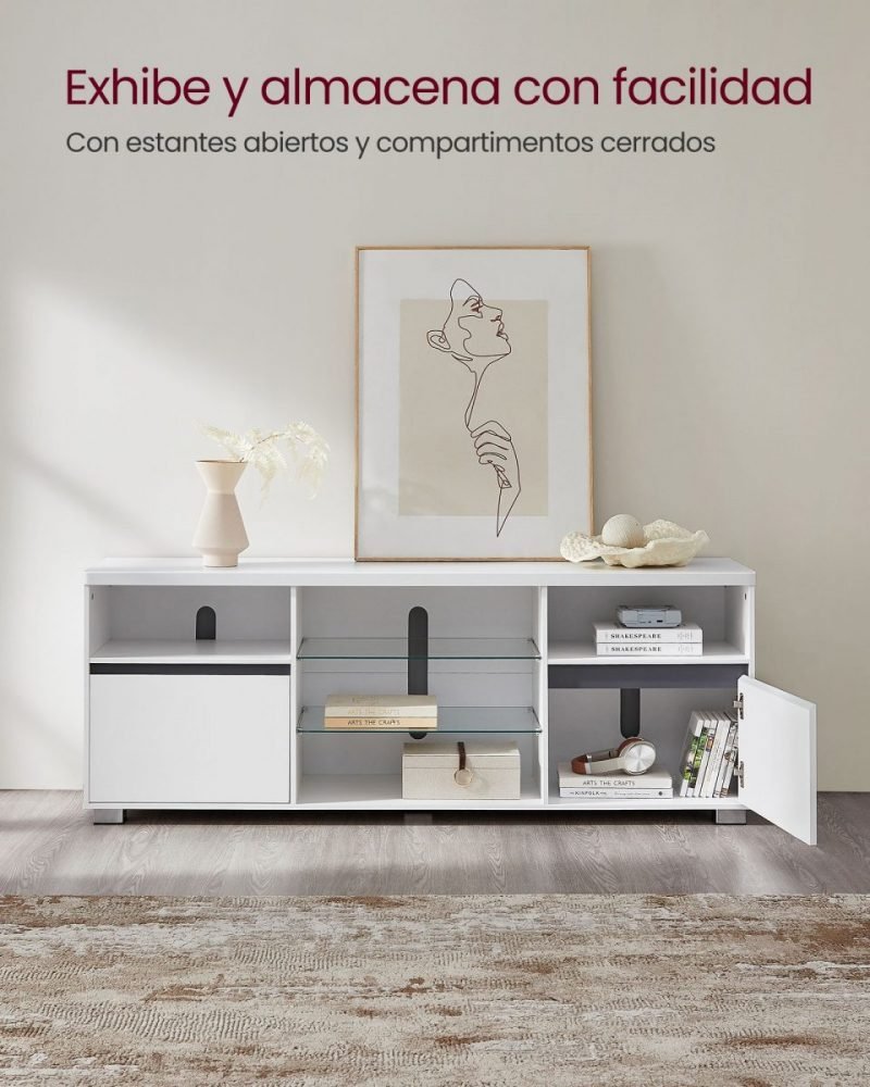 Mesa de tv moderna para televisión hasta 70 pulgadas - Imagen 3