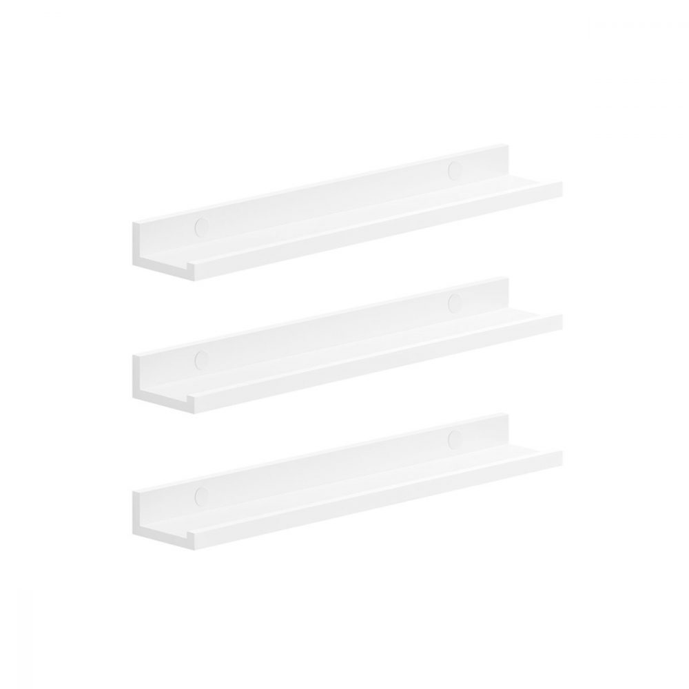 Estantes de pared, juego de 3, 60 cm de ancho