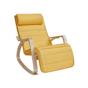 Mecedora beige con reposabrazos, carga máxima 150 kg