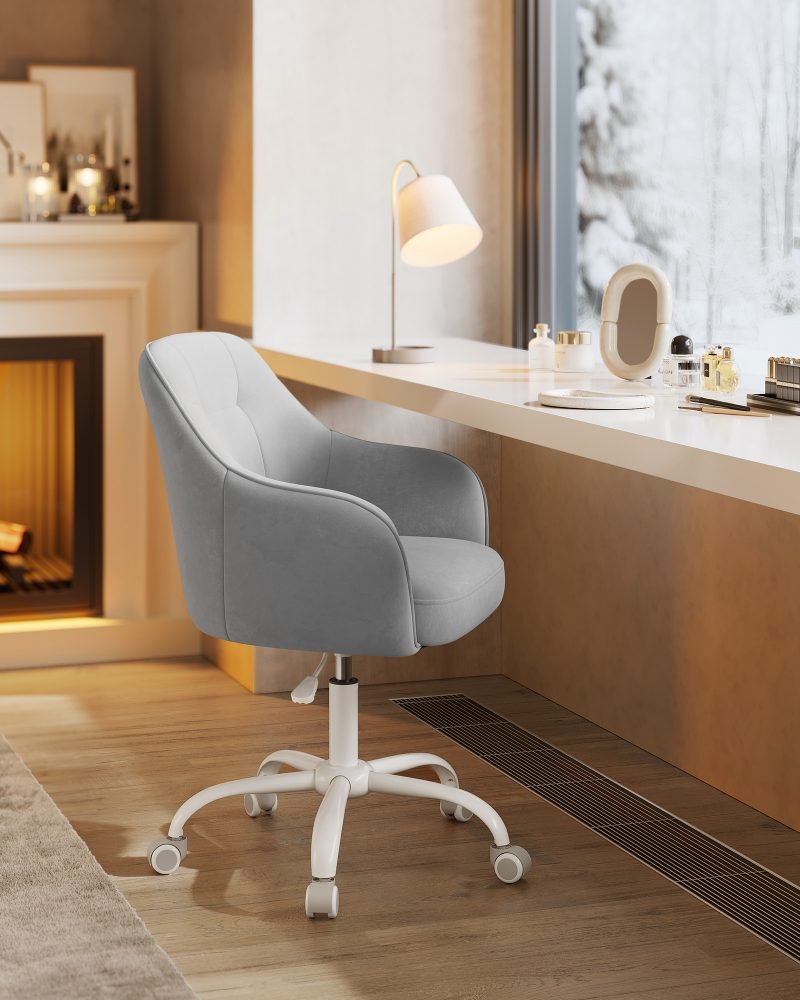 Silla de estudio altura ajustable gris paloma - Imagen 3