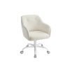 Silla de estudio giratoria altura ajustable beige