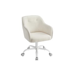 Silla de estudio giratoria altura ajustable beige