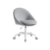Silla de oficina en casa altura ajustable gris paloma