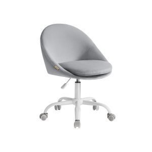 Silla de oficina en casa altura ajustable gris paloma