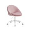 Silla de oficina en casa altura ajustable rosa jalea