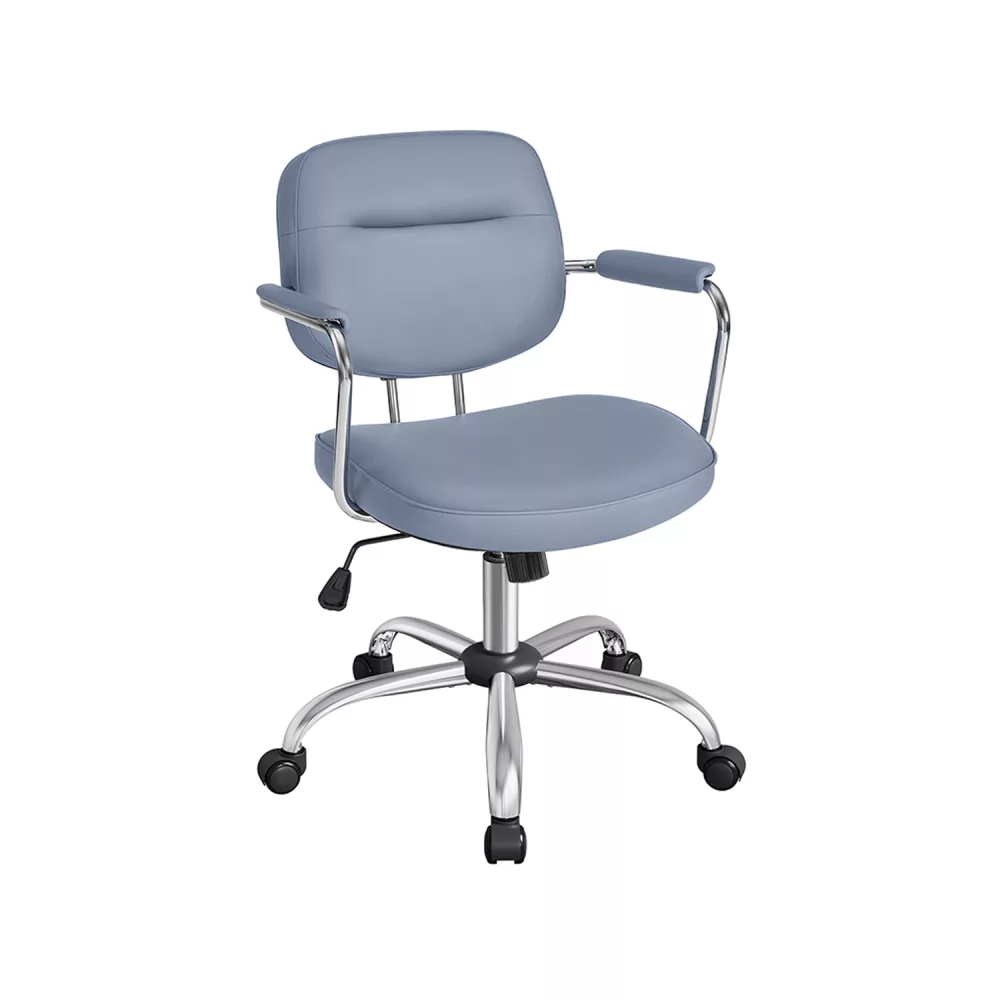 Silla de Escritorio Ergonómica Altura Ajustable Azul Niebla
