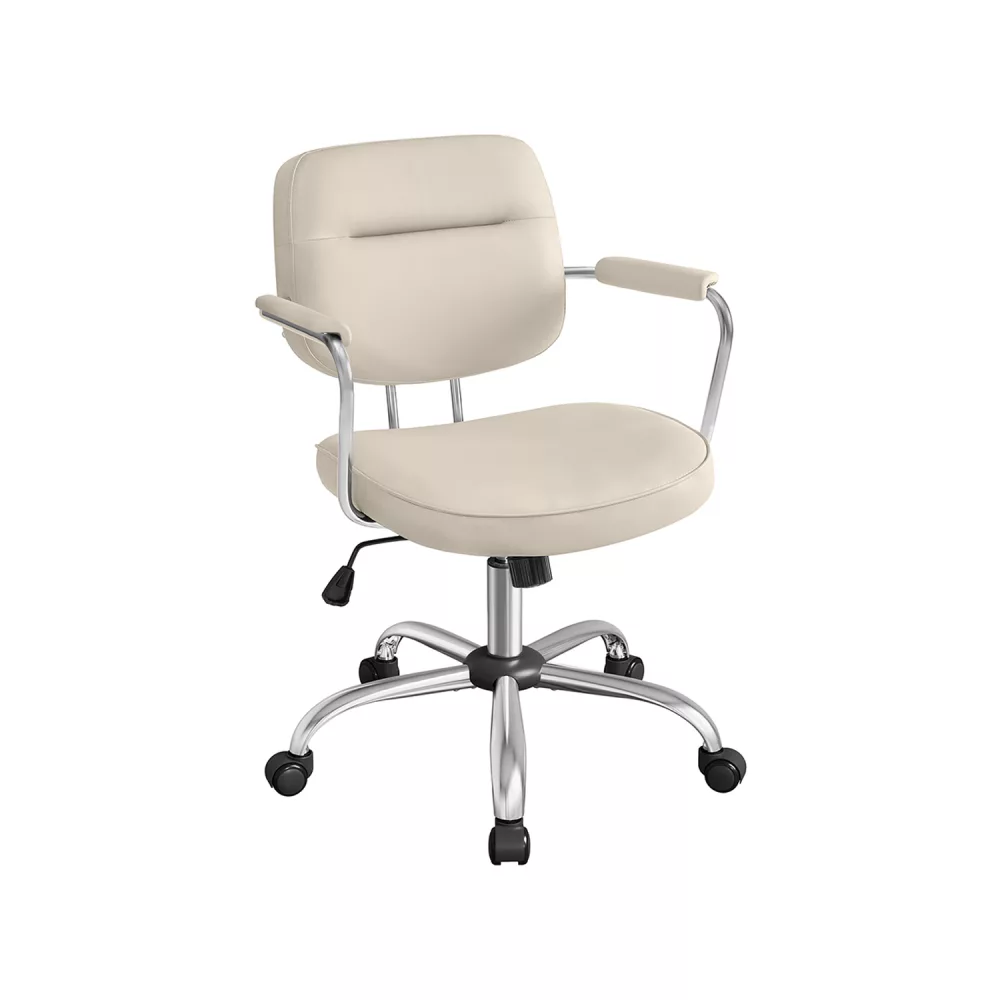 Silla de Escritorio Ergonómica Altura Ajustable Beige Capuchino