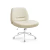 Silla de Oficina Altura Ajustable Blanco Crema