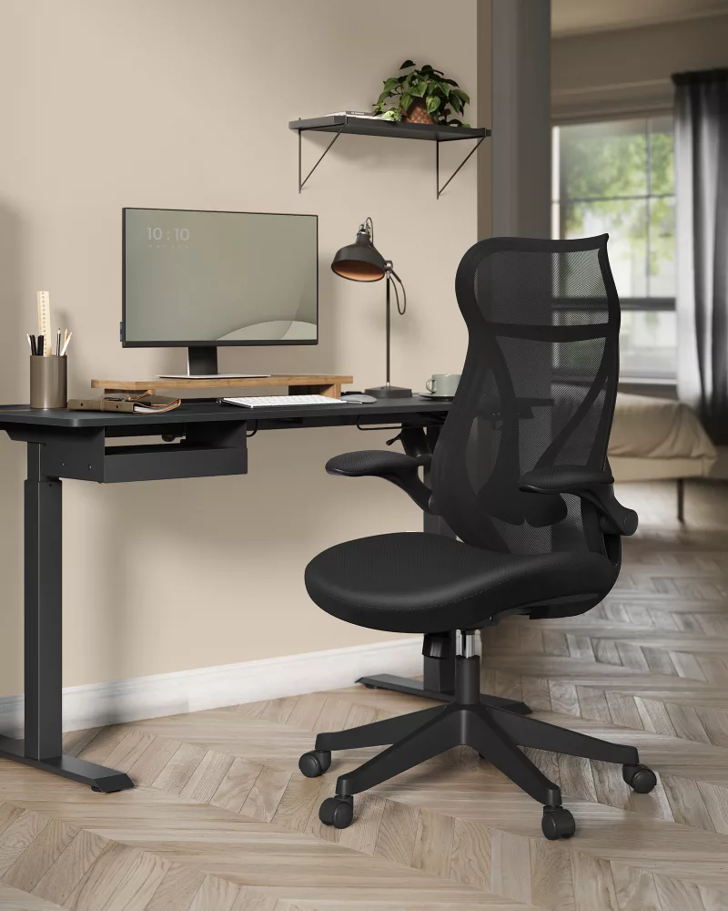 Silla de Oficina Respaldo Ergonómico Negro Tinta - Imagen 2