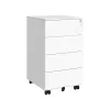 Gabinete de Archivos Móvil 45,1 x 39 x 69,3 cm Blanco Nube
