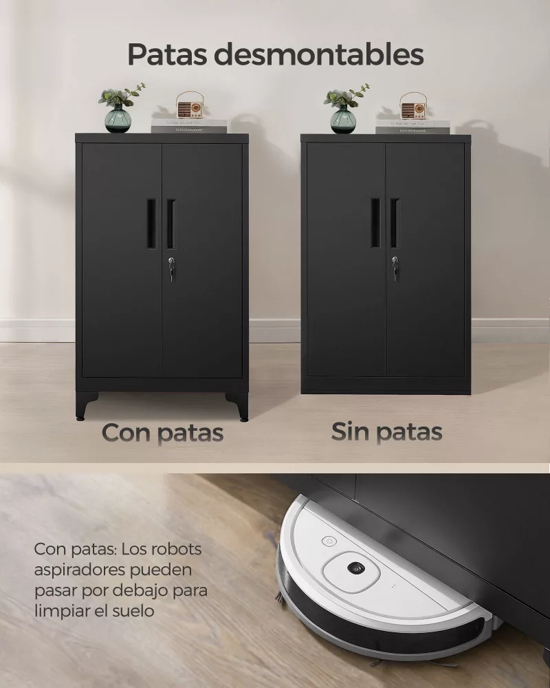 Archivador de Oficina Multifuncional Negro Tinta - Imagen 3