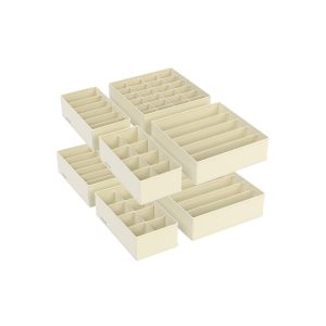 Juego de 8 organizadores para cajones beige