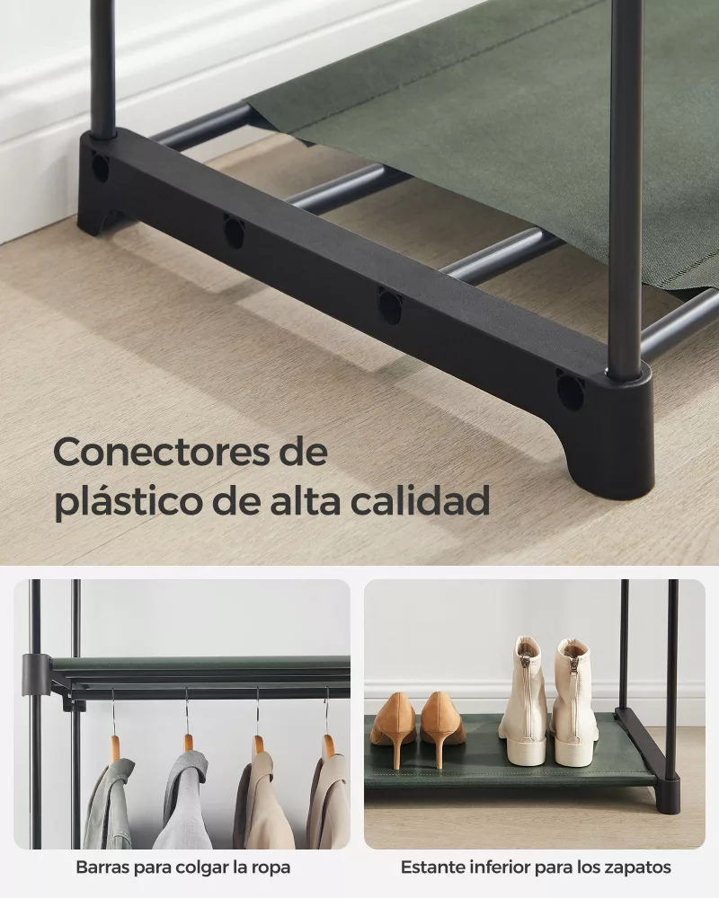Armario Portátil con Barras para Colgar - Imagen 5