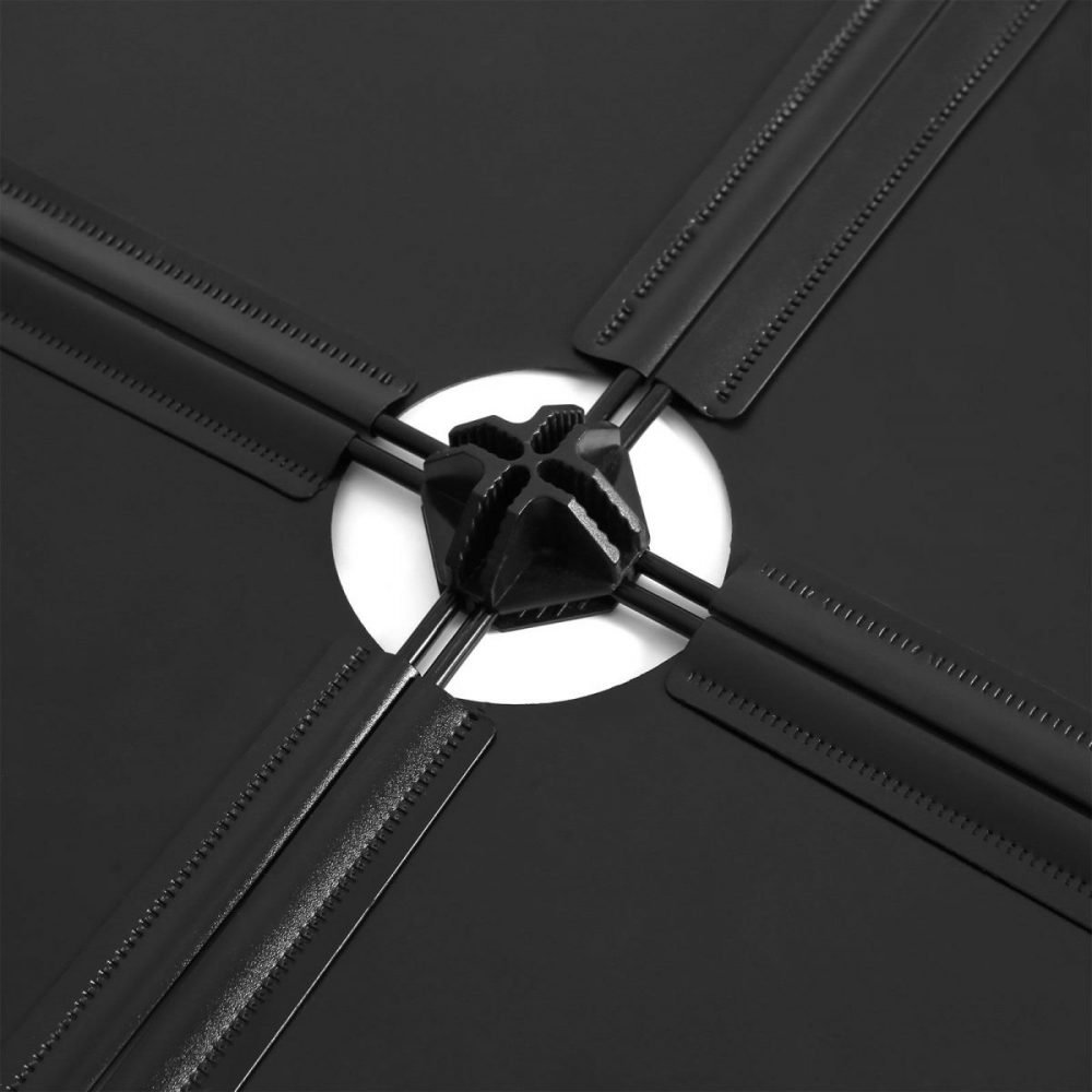 Estantería modular de plástico, 16 cubos, negro - Imagen 5